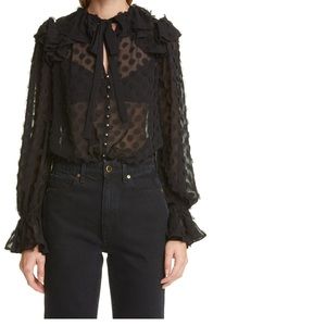 Zimmermann dot blouse size 0